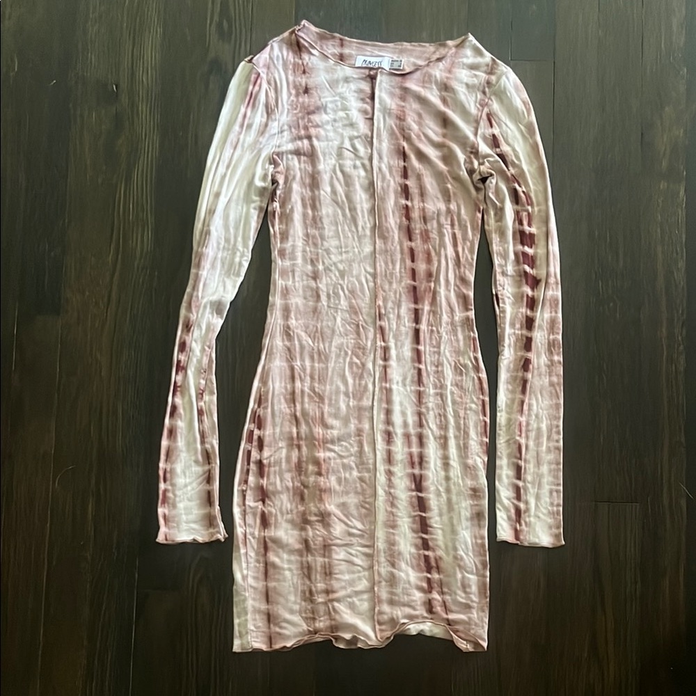 Princess Polly Pink Long Sleeve Bodycon Dress
